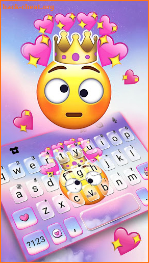 Crazy Face Emoji Keyboard Background screenshot