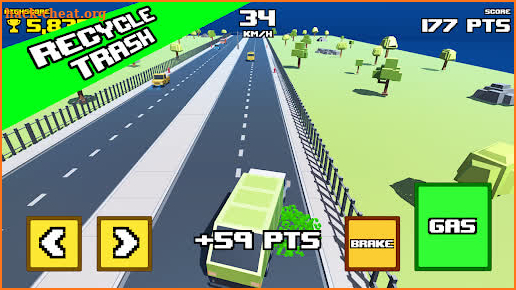 Crazy Road: Trash Dump Truck screenshot