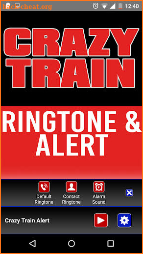 Crazy Train Ringtone and Alert screenshot