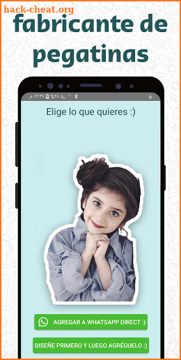 Creador propio de pegatinas para WhatsApp screenshot