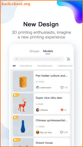 Creality Cloud - 3D printing community screenshot