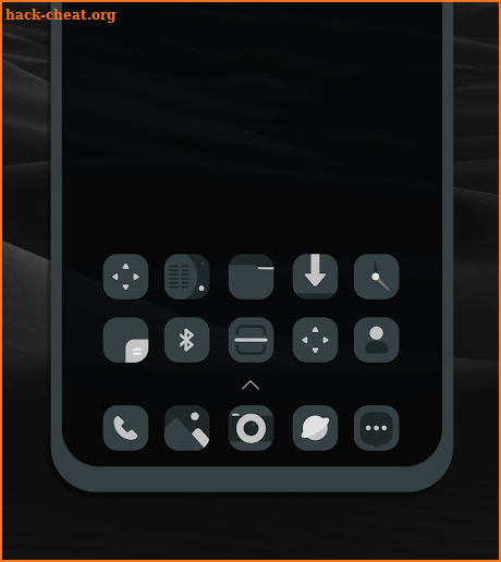 Creamy Blacker : icon pack screenshot