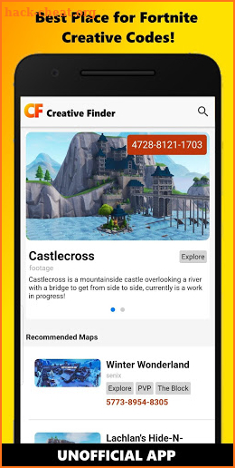 Creative Finder - Find Fortnite Creative Codes screenshot