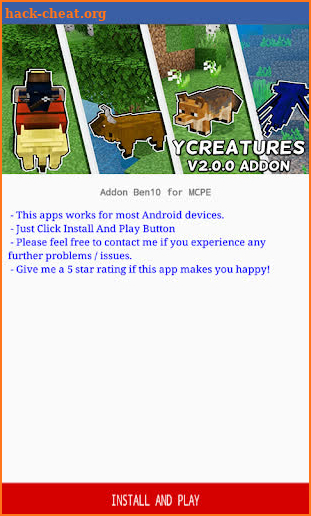 Creatures Add-on for Minecraft PE screenshot