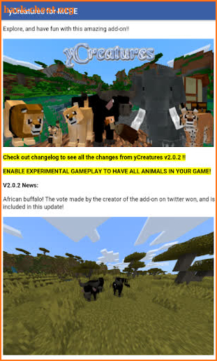 Creatures Add-on for Minecraft PE screenshot