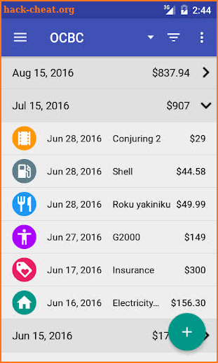 Credit Card Manager screenshot