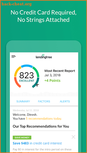 Credit Score by LendingTree screenshot