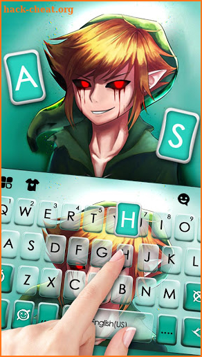 Creepy Ben Drowned Keyboard Theme screenshot