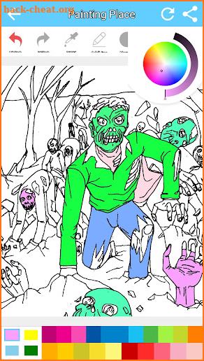 creepy horror coloring book screenshot