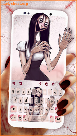 Creepy Momo 3 Keyboard Theme screenshot