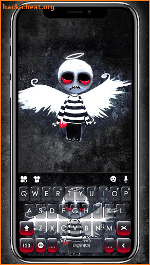 Creepy Voodoo Doll Keyboard Theme screenshot