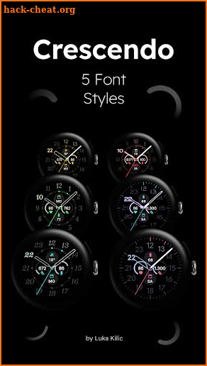 Crescendo - Analog Watch Face screenshot