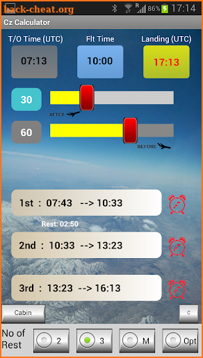 Crew Rest Calculator screenshot