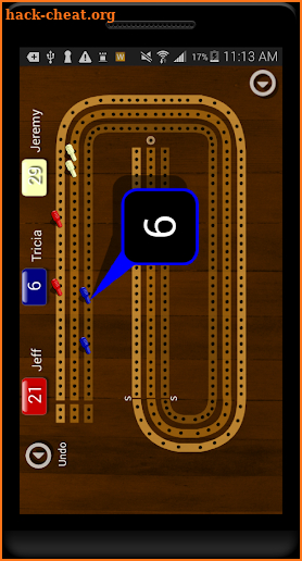 Cribbage Pegboard screenshot