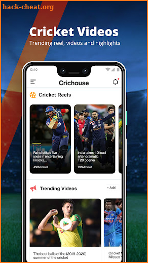 Cric House - Live Cricket App, Cricket Live, IPL screenshot