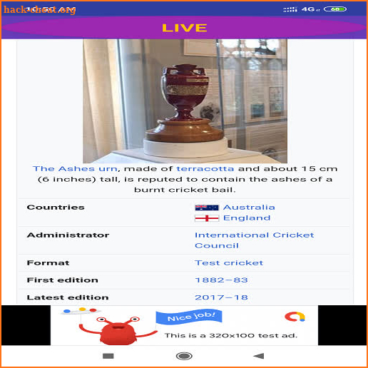 CRIC LIVE - ASHES 2019 FIXTURE screenshot