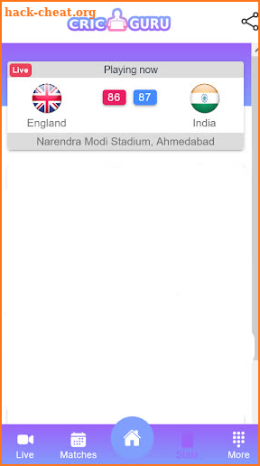 Cricguru Live Line - Live Score & Analysis screenshot