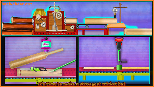 Cricket Factory Bat Making screenshot