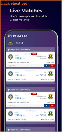 Cricket Live Line screenshot