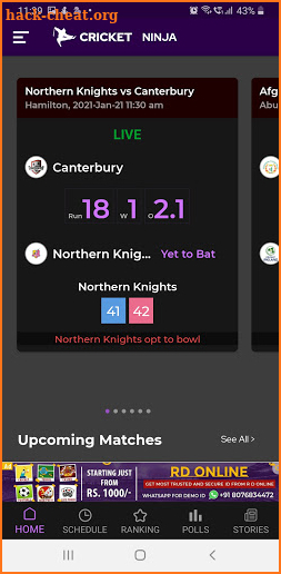 Cricket Ninja : Fastest Cricket Live Line screenshot