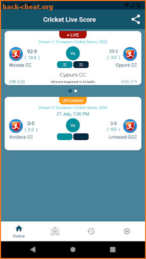 Cricket Score Live Line screenshot