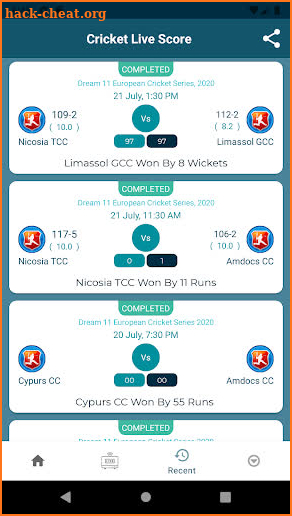 Cricket Score Live Line screenshot