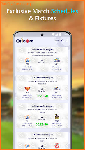 CricOra - live line and Cricket Scores screenshot