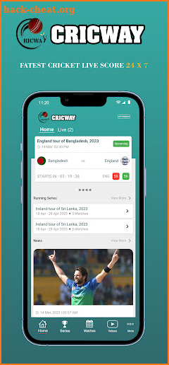 CricWay - Live Scores & Line screenshot