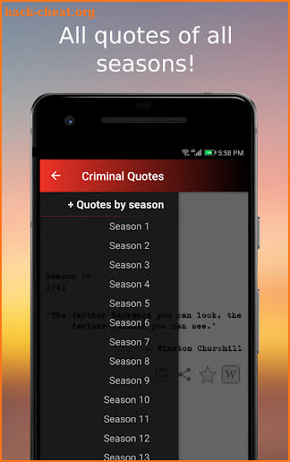 Criminal Quotes screenshot