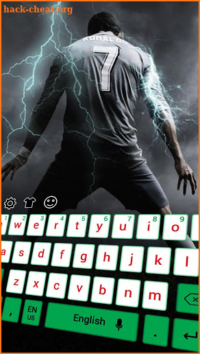 Cristiano Football Player Keyboard screenshot