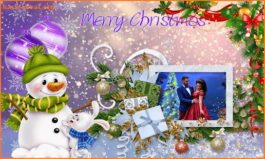 Cristmas Greetings GIF and Image Frame screenshot