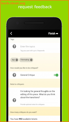 Critiqr - Connecting Filmmakers to Feedback screenshot