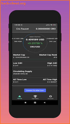 Cro Faucet- cronos faucet screenshot