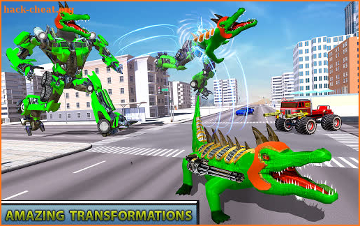 Crocodile Robot Car Transform Robot Games screenshot