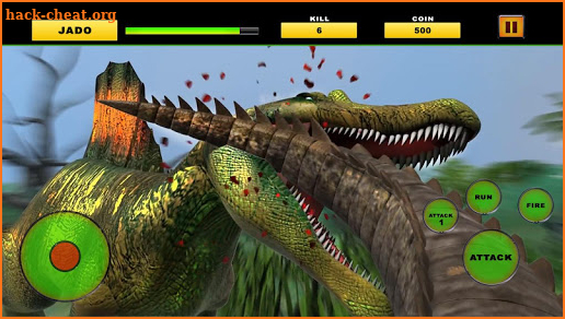 Crocodile vs Dinosaur Wild City Attack screenshot