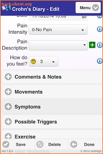 Crohns Diary screenshot