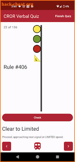 CROR Railway Signals Quiz screenshot