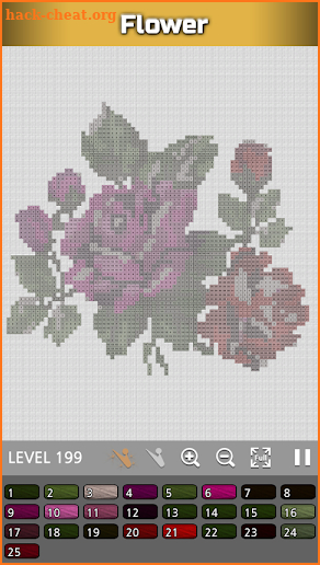 Cross-stitch : Coloring screenshot