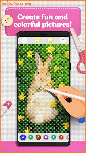 Cross Stitch Coloring Art screenshot