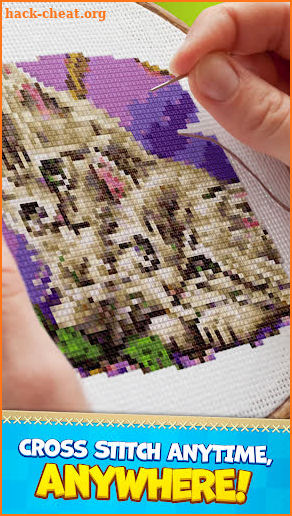 CROSS-STITCH: COLORING BOOK screenshot