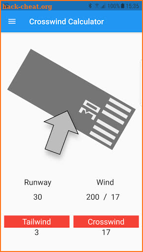 Crosswind Calculator screenshot