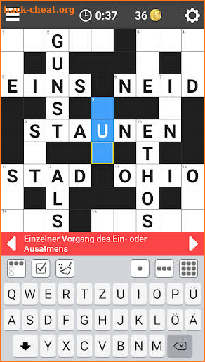 Crossword German Puzzles Free screenshot