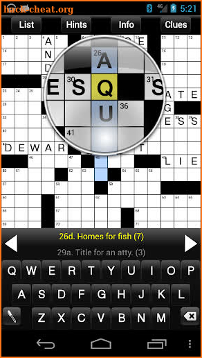 Crossword Light screenshot