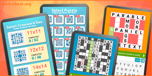 Crosswords 4 Casual - easy, medium, hard puzzles screenshot