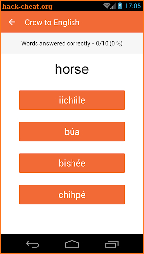 Crow Vocab Builder screenshot