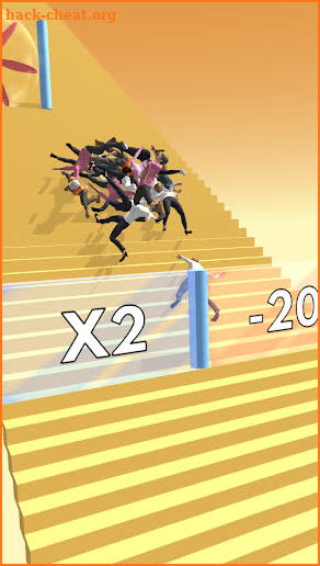 Crowd Stair Fall screenshot