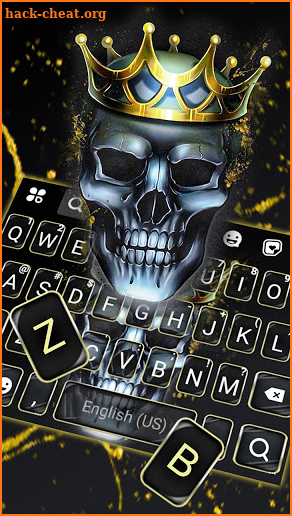 Crown Skull King Keyboard Background screenshot