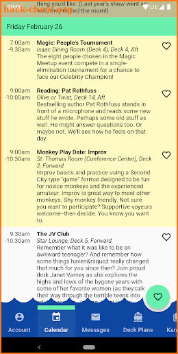 CruiseMonkey for JoCoCruise screenshot