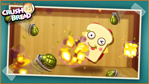 Crush Bread - Kick Food Game screenshot