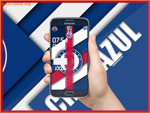 Cruzazul zipper Background screen screenshot